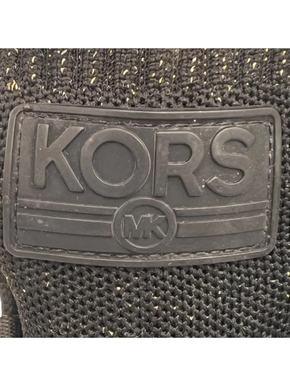 Michael Kors Skyler Elastic Bootie Wedge High Top Sneaker Womens Size 7 Metallic - Picture 13 of 16